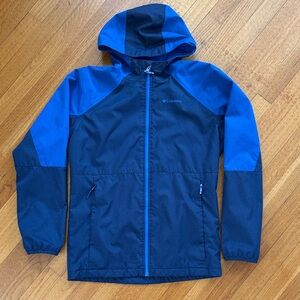Columbia Two-Tone Blue Hooded Jacket